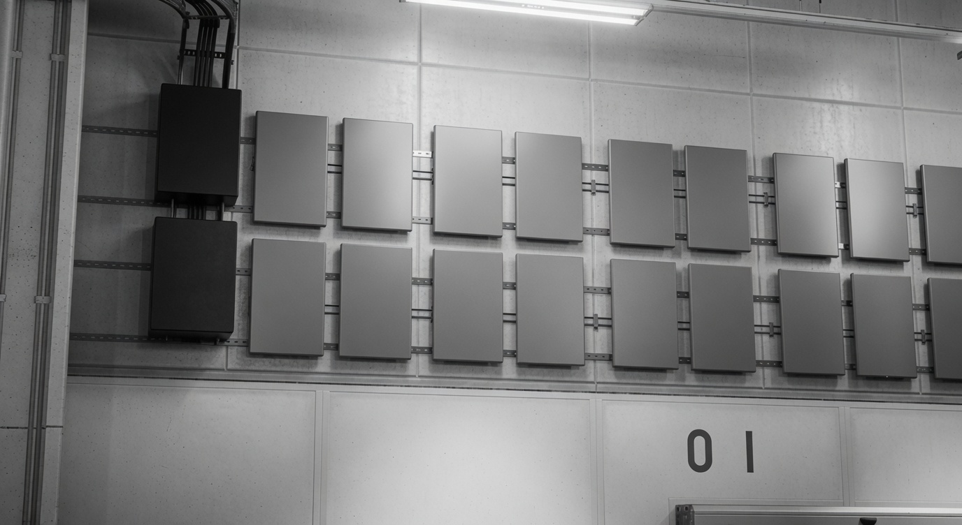 Wall-mounted edge computing and power distribution infrastructure